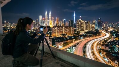 Tips Fotografi Malam Hari Untuk Menangkap Keindahan Cahaya Lampu Di Kota